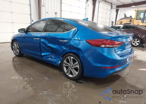 2017 Hyundai Elantra Limited z USA, uszkodzony, nr VIN KMHD84LF2HU284121